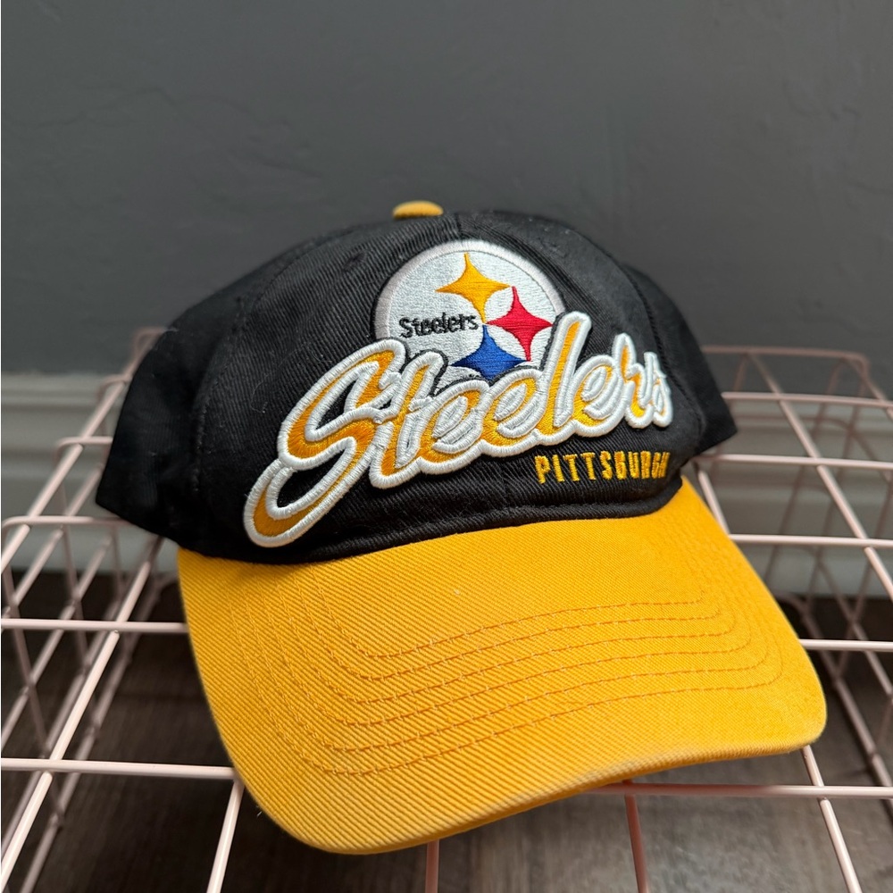 NFL Black and White Team Apparel Cap with Multicolor Logo